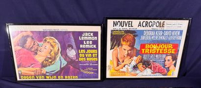 Lot of 11 framed Belgian movie posters.
Average...