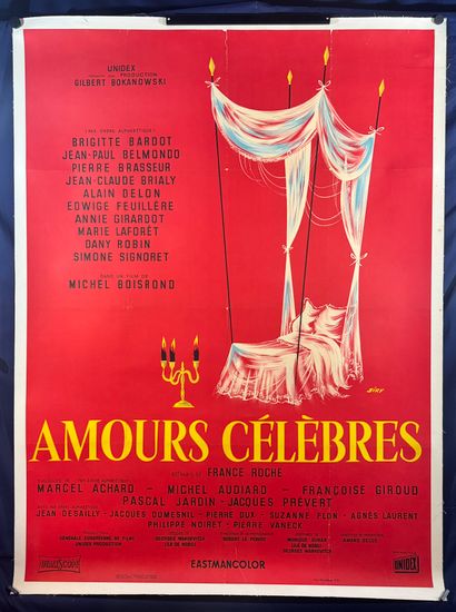 Amours célèbres (1961).
French movie poster.
155x115...
