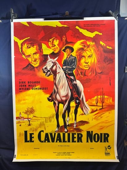 Le Cavalier noir (1961).
French movie poster.
152x115...