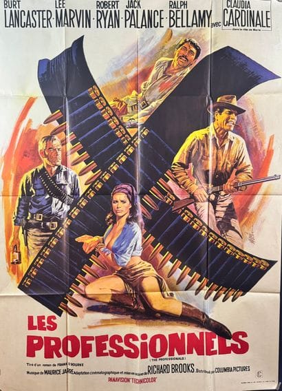 The Professionals (1966).
French movie poster...