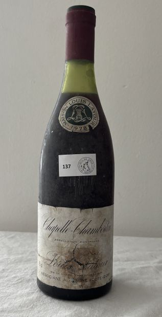 Burgundy
Chapelle Chambertin
Latour
1978

Level:...