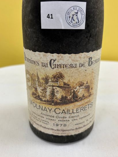 Burgundy
Volnay 
Caillerets
1er Cru
Bouchard
1978

Level:...
