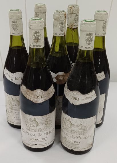 Batch of 7 Btls 
Burgundy
	Mercurey
Red wine
	Château...