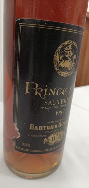 7 bottles Bordeaux Sauternes
Prince d'Or...