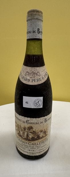 Burgundy
Volnay 
Caillerets
1er Cru
Bouchard
1978

Level:...
