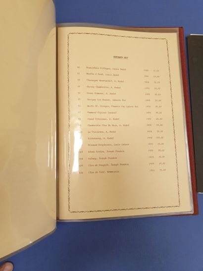 Two wine lists including restaurant La Nicoise...