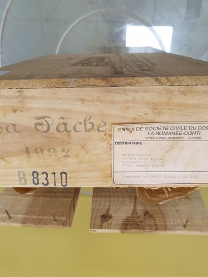 Empty wooden case
Romanée Conti
1992