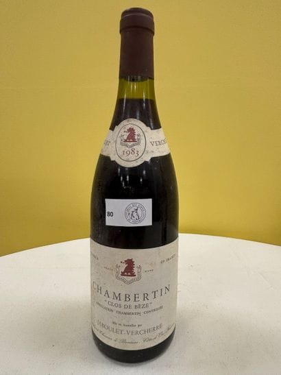 Bourgogne 
	Chambertin	
Clos de Bèze	
Jaboulet-Vercherre	
1983

Niveau...