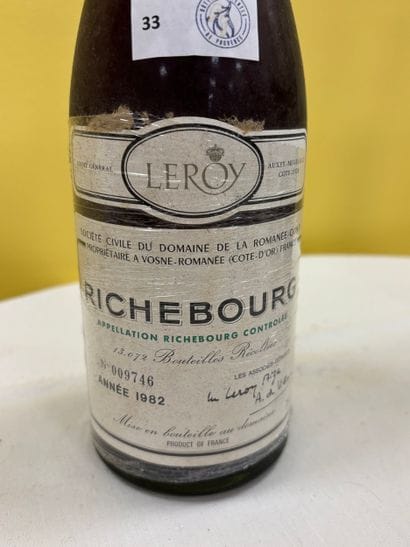 Burgundy
Richebourg
		Romané-Conti
	1982

Level:...