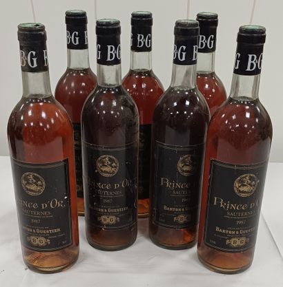 7 bottles Bordeaux Sauternes
Prince d'Or...