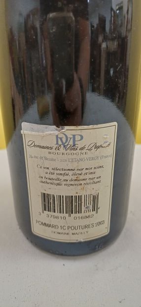 Burgundy
Pommard
Pouture
Mazilly
2003

Level:...