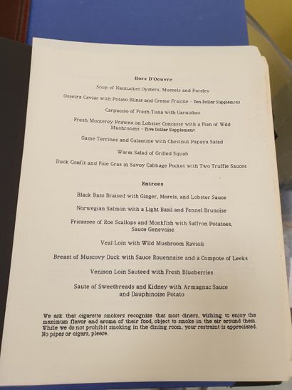 Two wine lists including restaurant La Nicoise...