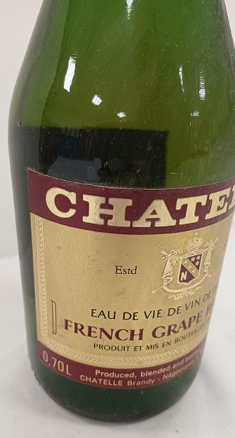 Batch of 3 Btls 
Eau de Vie
French grape...