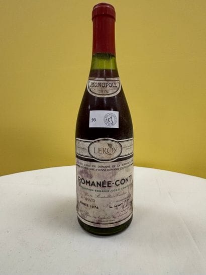 Bourgogne	
Romanée-Conti		
Louis Leroy
	1976

Niveau...