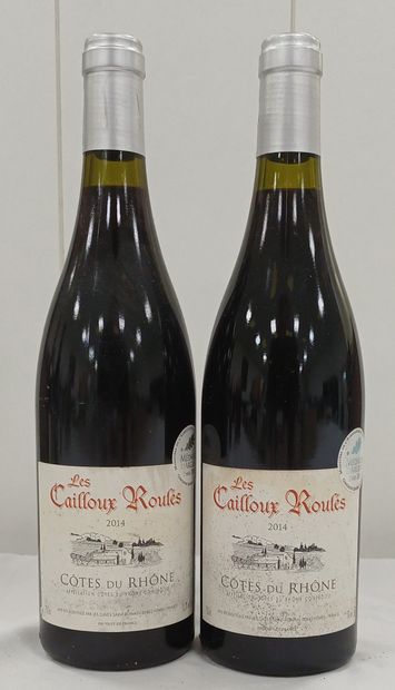 2 bottles Côtes du Rhône Les Cailloux Roulés...
