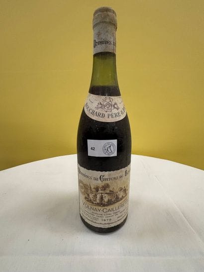 Burgundy
Volnay 
Caillerets
1er Cru
Bouchard
1978

Level:...