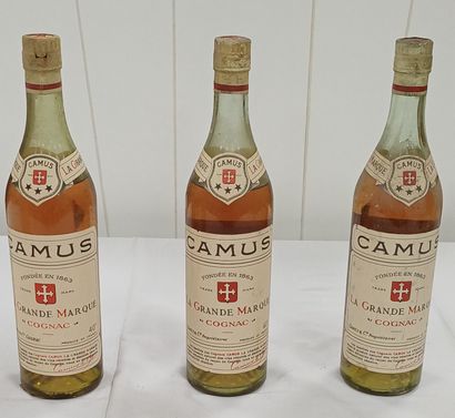 3 bottles 
Cognac Camus 