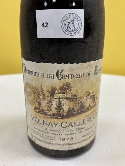Burgundy
Volnay 
Caillerets
1er Cru
Bouchard
1978

Level:...
