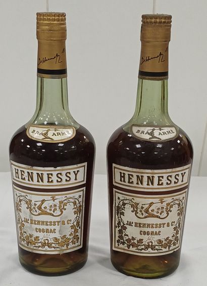 2 bottles 
Cognac Hennessy 