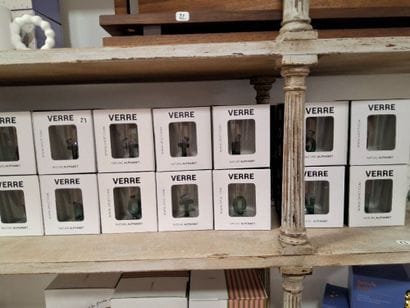 Lot de verres avec lettres alphabétique