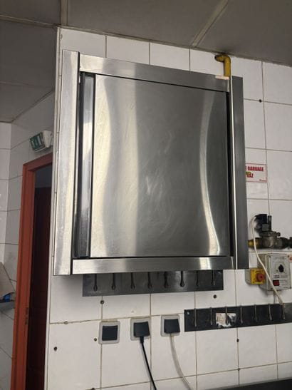 Meuble haut en inox