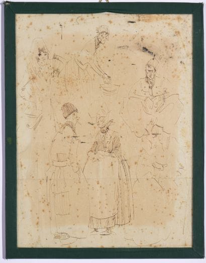 Ecole du début XXe siècle
Personnages
Encre...