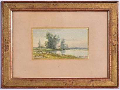 Ecole de la seconde moitié du XIXe siècle
Paysage...
