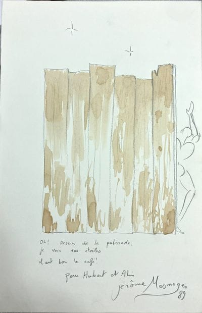 Jérôme MESNAGER (Né en 1961). 
Aquarelle...