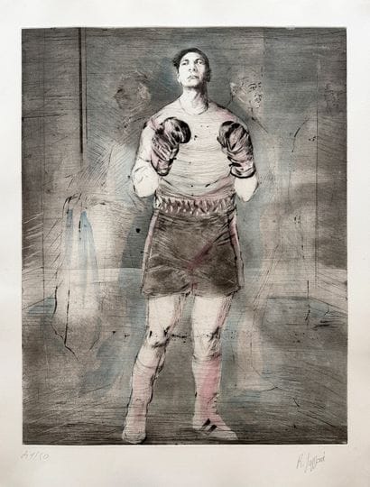 Romain SUZZONI (Né en 1950)
Le Boxeur
Eau-forte...
