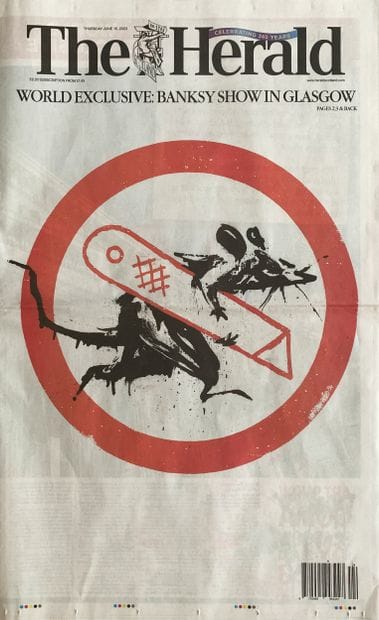 BANKSY (Born in 1974)
Cut & Run - The Glasgow...