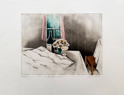 Annapia ANTONINI (Born in 1942)
Rosé Champagne
Etching,...