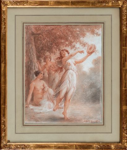 Albert FOURIE (1854-1937)
Jeunes femmes dansant
Sanguine...
