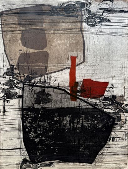 Najar Barsoumian HRATCHYA (1939)
Untitled
Carborundum...