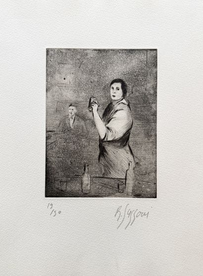 Romain SUZZONI (Né en 1950)
Scène d'intérieur
Eau-forte...