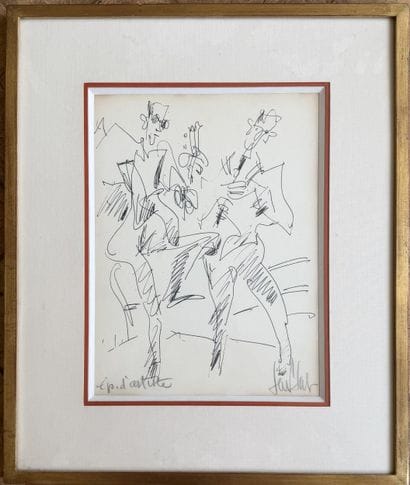 Eugène PAUL dit Gen PAUL (1895-1975)
Musiciens
Lithographie
Signée...