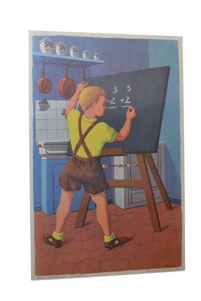 Réunion d'affiches scolaires, 8 affiches...