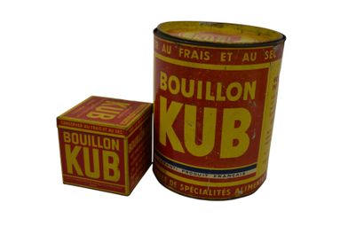 Réunion de boites publicitaires KUB : Deux...