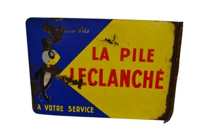 Plaque émaillée recto-verso 