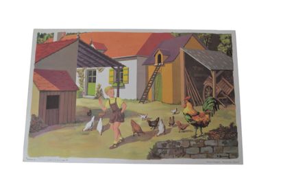 Réunion d'affiches scolaires, 8 affiches...