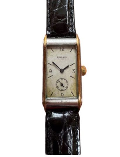ROLEX 
Montre bracelet d'homme modèle rectangulaire...