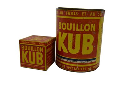 Réunion de boites publicitaires KUB : Deux...