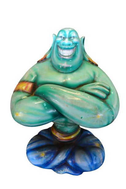 Statue géante du Génie (bleu) en résine....