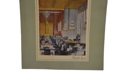 Carte du menu du diner du mercredi 18 octobre...