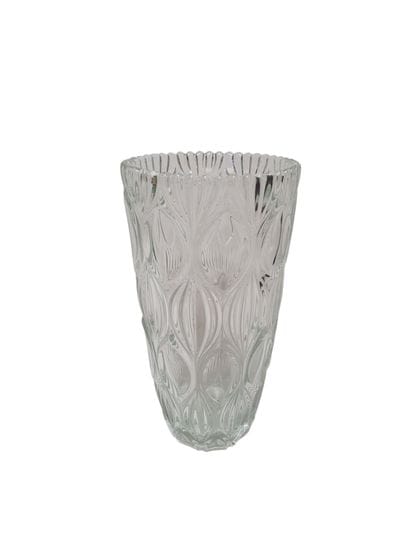 Important vase en verre moulé pressé à décor...