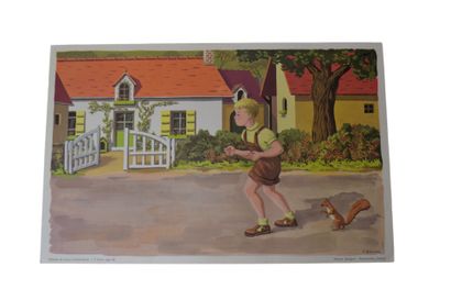 Réunion d'affiches scolaires, 8 affiches...