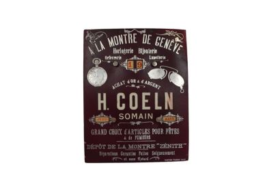 Calendrier cartonné couleur Bordeaux aux...