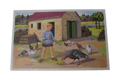 Réunion d'affiches scolaires, 8 affiches...