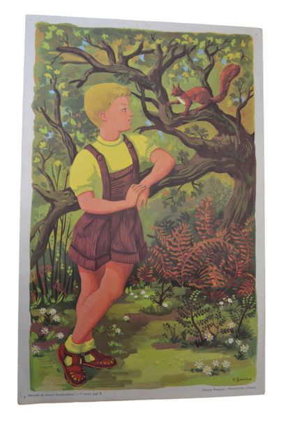 Réunion d'affiches scolaires, 8 affiches...