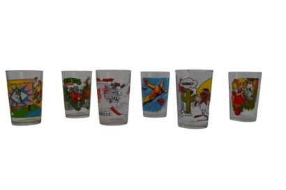 Verres à moutarde vintage à motifs. Retrouvez...