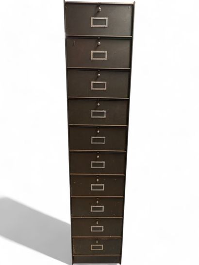 RONEO 
Metal filing cabinet in grey lacquered...